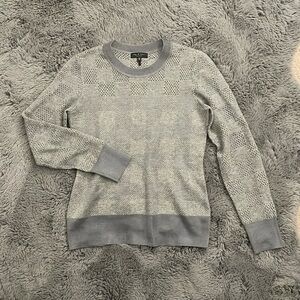 Rag & Bone Gray Plaid Charlotte Crew Sweater
